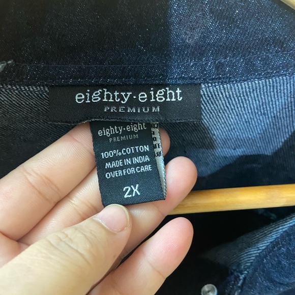 ⚫️Eighty Eight Denim Jacket. Size- 2X - Picture 10 of 11
